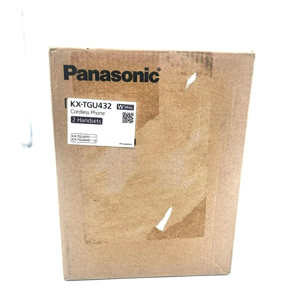 Panasonic Cordless 2 Phone  Large Display & Big Buttons Caller ID‎ KX-TGU432W